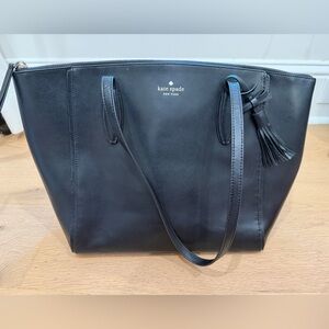 Kate Spade Black Tote with Tassel Accent